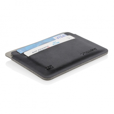 Logo trade business gifts image of: Quebec RFID safe cardholder
