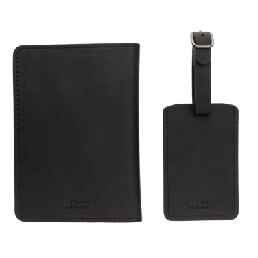 Logotrade business gift image of: Swiss Peak GRS recycled PU travel gift set
