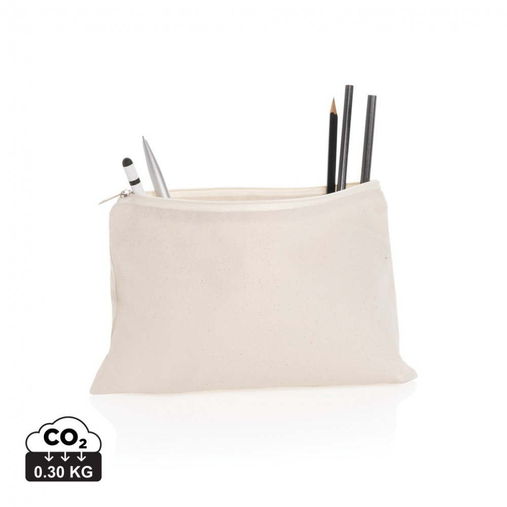 Logotrade corporate gift image of: Impact Aware™ 285 gsm rcanvas pencil case undyed