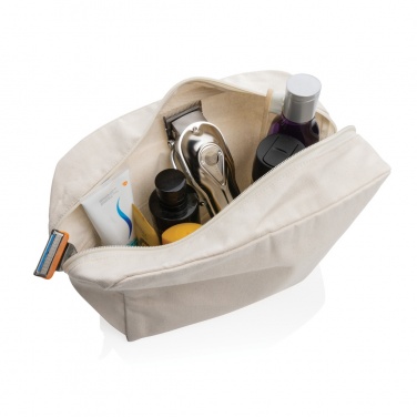 Logo trade promotional merchandise picture of: Impact Aware™ 285 gsm rcanvas toiletry bag undyed