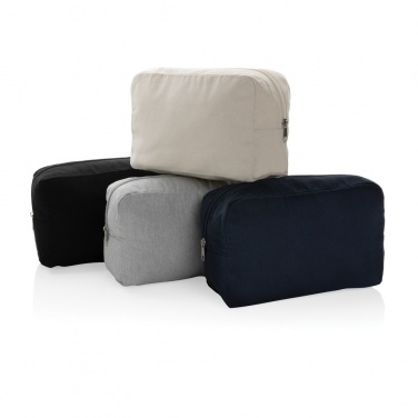 Logotrade business gift image of: Impact Aware™ 285 gsm rcanvas toiletry bag undyed