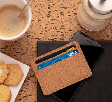 Logo trade promotional items image of: Cork secure RFID slim wallet