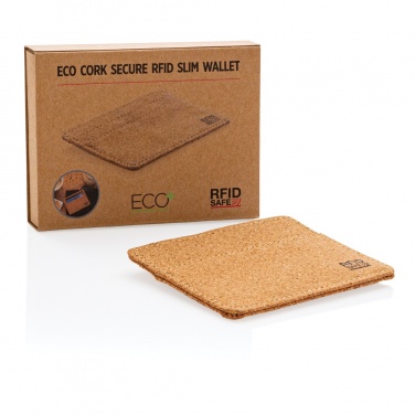 Logotrade corporate gifts photo of: Cork secure RFID slim wallet