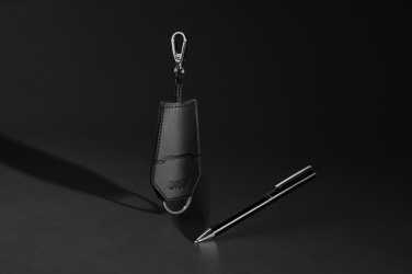 Logo trade promotional merchandise picture of: SP Tula RCS certified recycled PU key holder and pen set