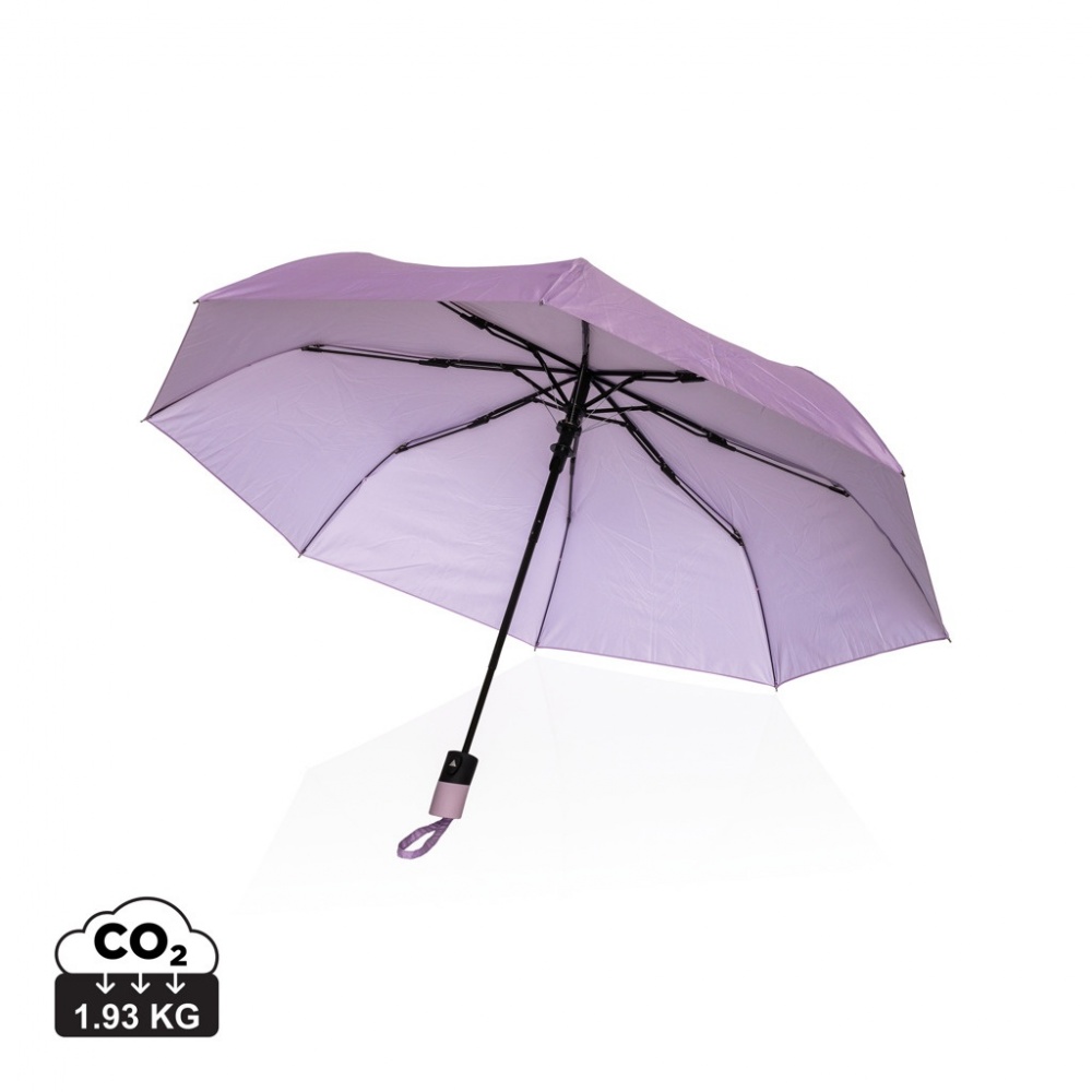 Logo trade advertising products image of: 21" Impact AWARE™ 190T mini auto open umbrella