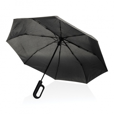 Logotrade corporate gift picture of: Yara 21" AWARE™ RPET solid colour umbrella with carabiner