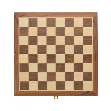 Logo trade promotional products image of: Luxury wooden foldable chess set