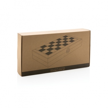 Logo trade promotional items picture of: Luxury wooden foldable chess set