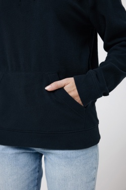 Logo trade promotional gifts picture of: Iqoniq Trivor recycled polyester microfleece hoodie