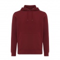 Iqoniq Rila lightweight recycled cotton hoodie, burgundy