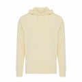 Iqoniq Rila lightweight recycled cotton hoodie, cream yellow