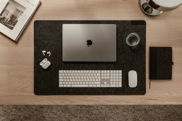 Logo trade corporate gifts picture of: VINGA Albon GRS recycled felt desk pad