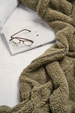 Logotrade promotional gift picture of: VINGA Maine GRS recycled double pile blanket