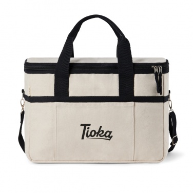 Logo trade promotional gifts picture of: VINGA Volonne AWARE™ recycled canvas cooler basket