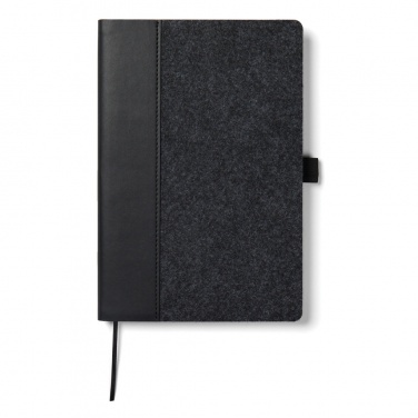 Logo trade promotional products image of: VINGA Albon GRS recycled felt notebook