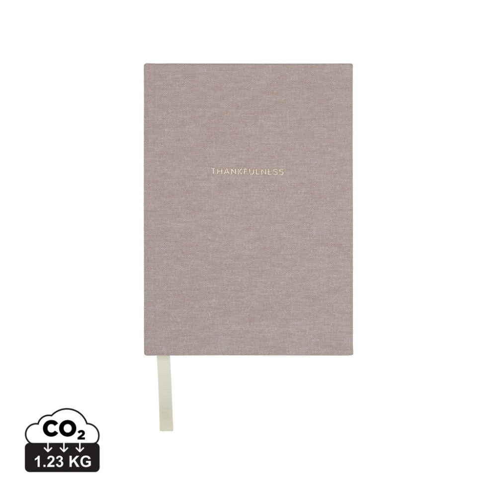 Logotrade promotional merchandise photo of: VINGA Thankfulness GRS recycled paper journal