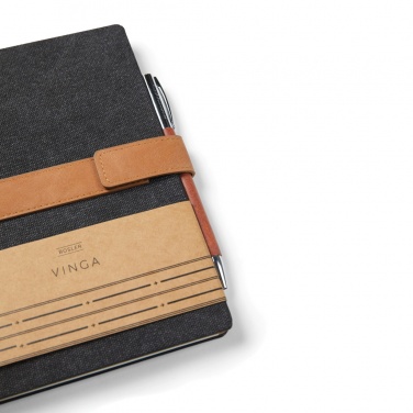 Logo trade promotional gifts image of: VINGA Bosler RCS recycled paper notebook
