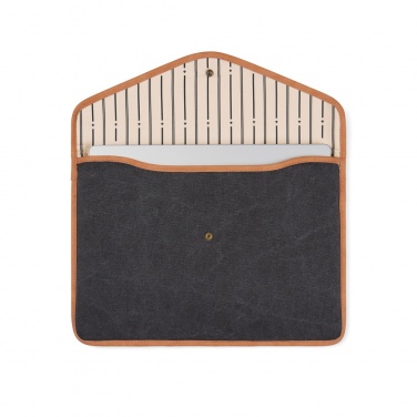 Logotrade promotional items photo of: VINGA Bosler GRS recycled canvas 16" laptop sleeve