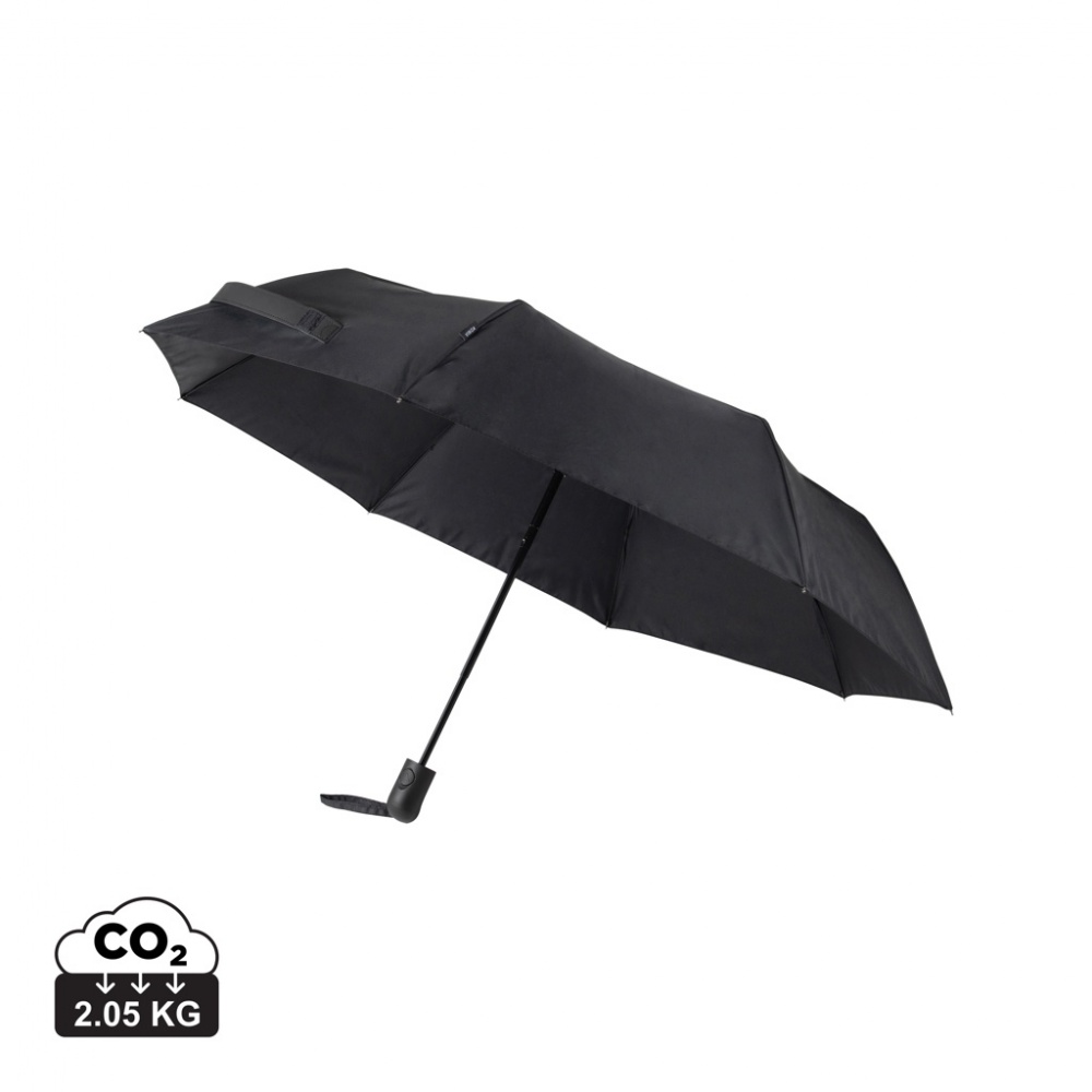 Logo trade promotional giveaway photo of: VINGA Baltimore AWARE™ RPET 21" umbrella