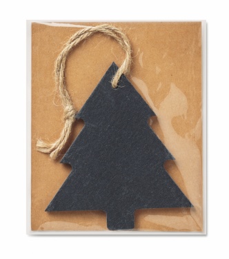 Logotrade promotional merchandise image of: Slate xmas hanger tree