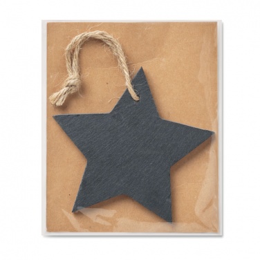 Logotrade corporate gifts photo of: Slate xmas hanger star
