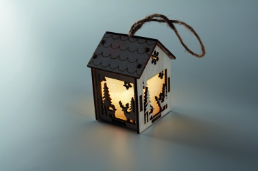 Logotrade promotional gift image of: MDF house with light