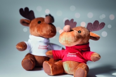 Logotrade promotional item image of: Plush reindeer with hoodie
