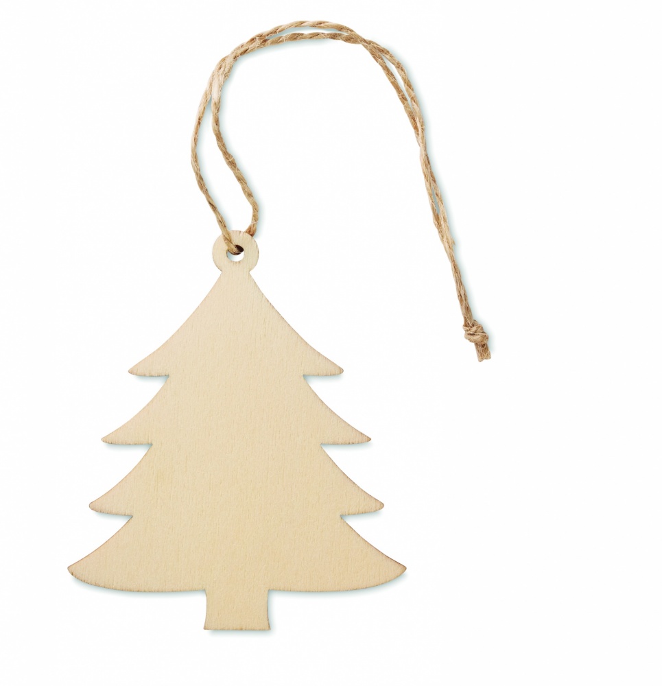 Logotrade promotional item image of: Wooden Tree shaped hanger