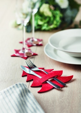 Logotrade promotional item image of: RPET felt cutlery holder set