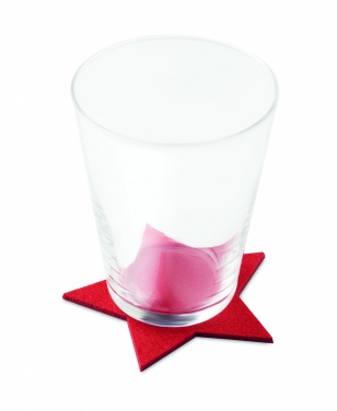 Logo trade promotional items image of: RPET 4 felt coaster set