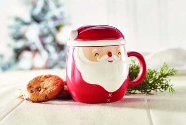 Logo trade corporate gifts picture of: Ceramic mug with lid 370 ml