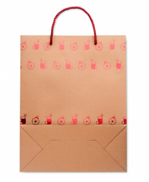 Logo trade promotional gifts picture of: Gift paper bag with pattern