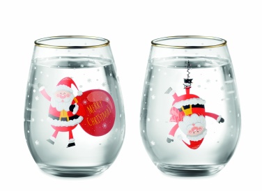 Logotrade promotional items photo of: Set of 2 Christmas glasses
