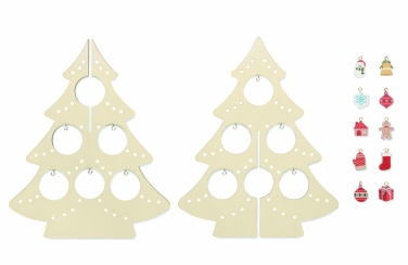 Logotrade promotional item image of: Wooden Xmas tree decoration