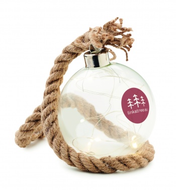 Logotrade promotional gift picture of: Glass bauble LED light