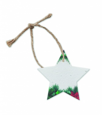 Logo trade promotional merchandise photo of: Seed paper Xmas ornament