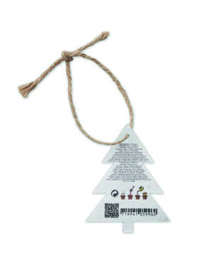 Logotrade promotional giveaway picture of: Seed paper Xmas ornament