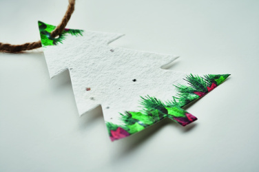 Logotrade corporate gift image of: Seed paper Xmas ornament