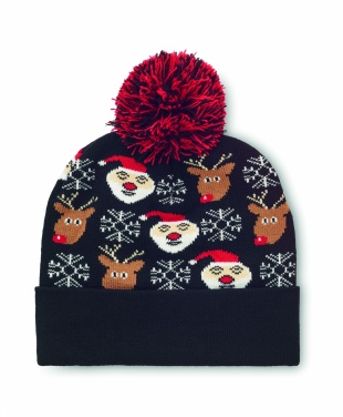 Logo trade promotional gifts picture of: Christmas knitted beanie