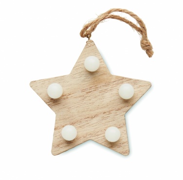 Logotrade business gifts photo of: Wooden weed star with lights