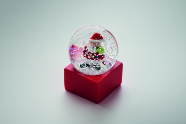 Logo trade promotional giveaway photo of: Small snow ball glass ornament