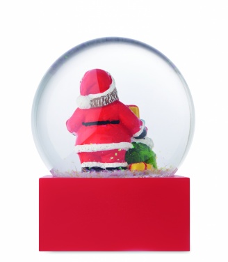Logo trade advertising products image of: Snow ball glass ornament