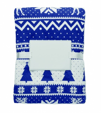 Logo trade business gifts image of: RPET fleece blanket 190 gr/m²