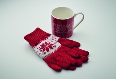 Logo trade advertising products picture of: Winter gift mug and gloves set