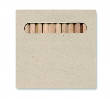 Logo trade corporate gifts image of: 12 coloured pencils set