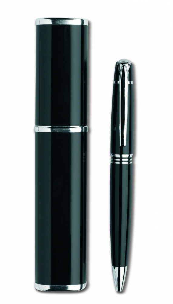 Logo trade promotional giveaways image of: Metal twist ball pen