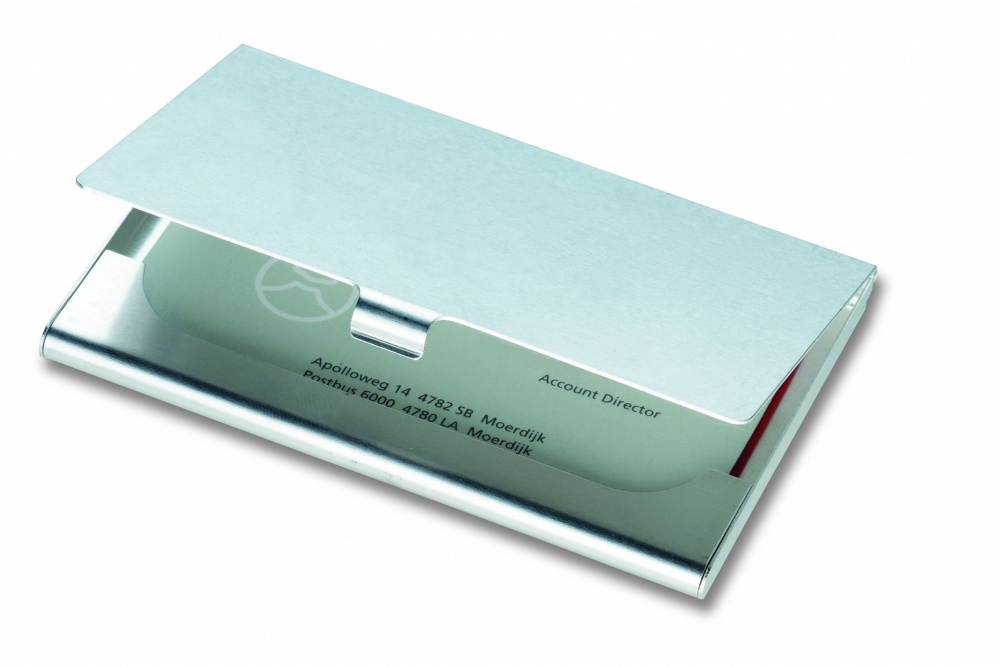 Logotrade promotional giveaway image of: Aluminium business card holder