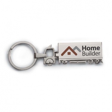 Logo trade promotional giveaways image of: Truck metal key ring Oulu