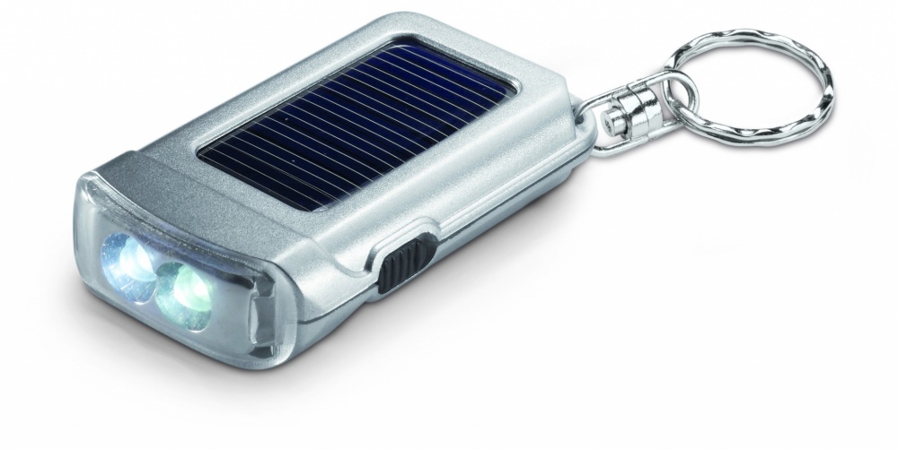 Logotrade promotional product picture of: Solar powered torch key ring Vaasa