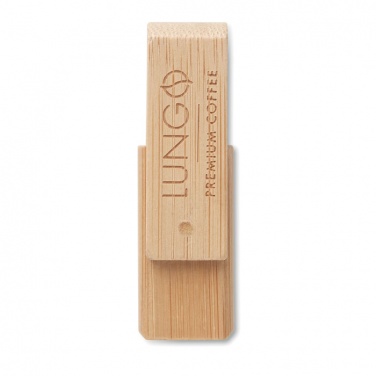 Logo trade business gifts image of: Bamboo USB    16GB